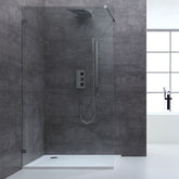 AWT LW inloopdouche profiel loos helderglas/rookglas